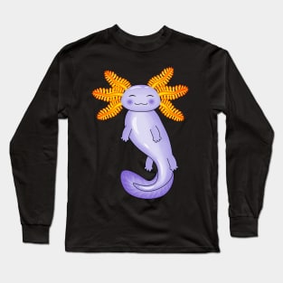 Purple Blue Axolotl Long Sleeve T-Shirt